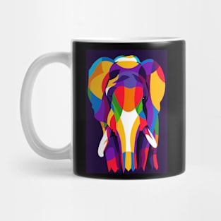 colorful elephant ini pop art Design Mug